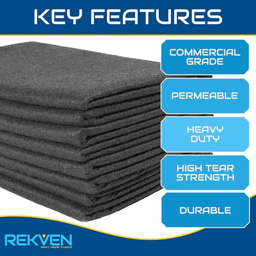 10 x 15 Feet Pond Liner Underlayment Non Woven Geotextile with 15 U-Pins